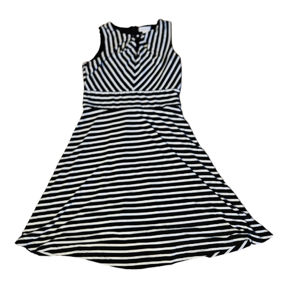 Liz Claiborne Size 4 Striped Sleeveless Dress